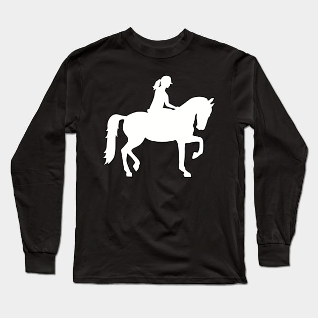 Horse riding Long Sleeve T-Shirt by Designzz